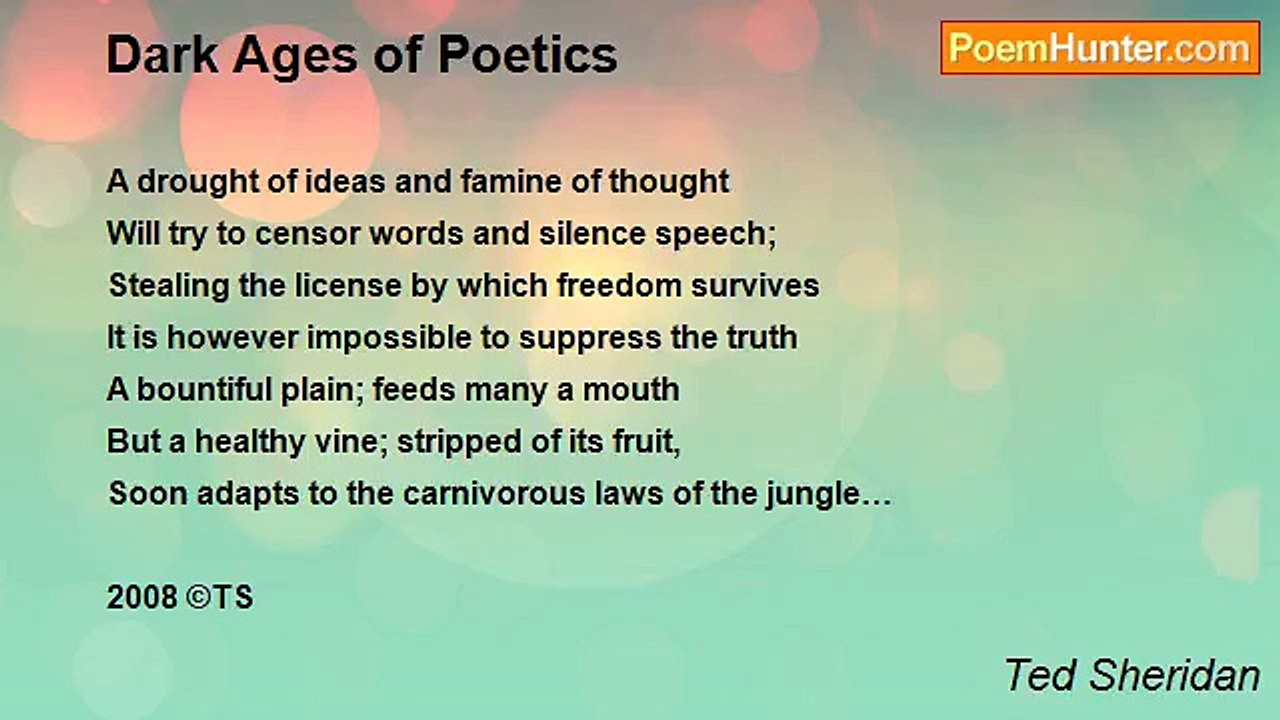 Ted Sheridan - Dark Ages of Poetics