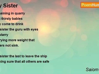 Saiom Shriver - My Sister