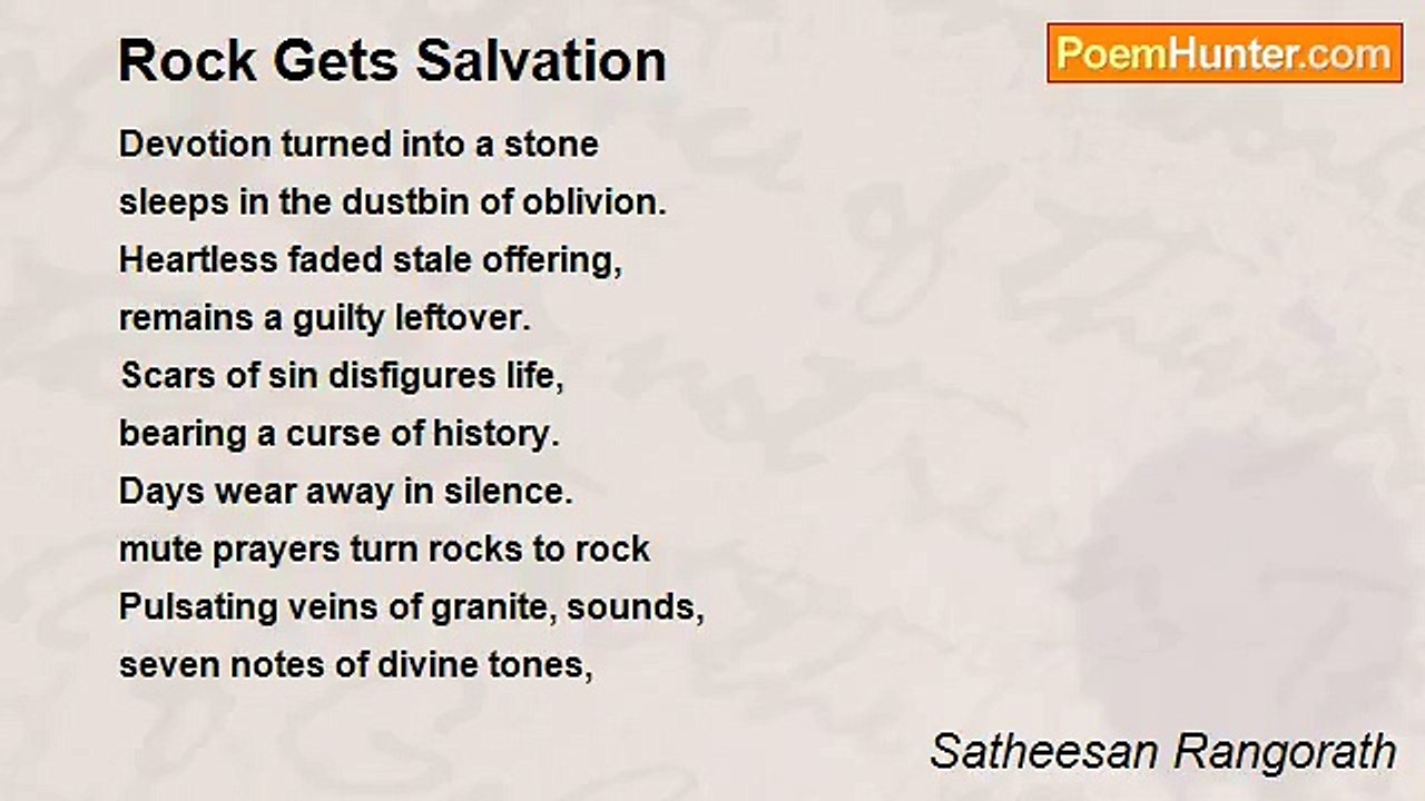Satheesan Rangorath - Rock Gets Salvation