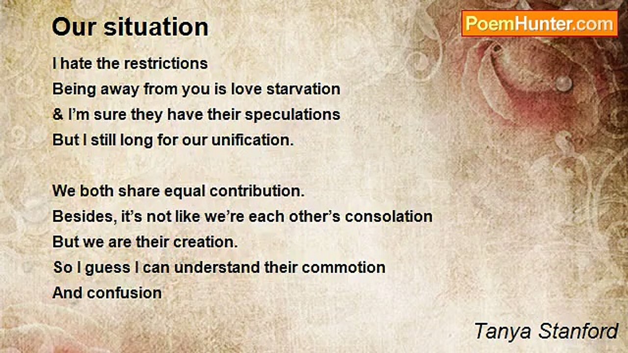 Tanya Stanford - Our situation