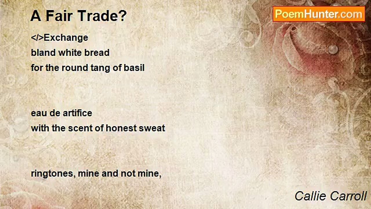 Callie Carroll - A Fair Trade?