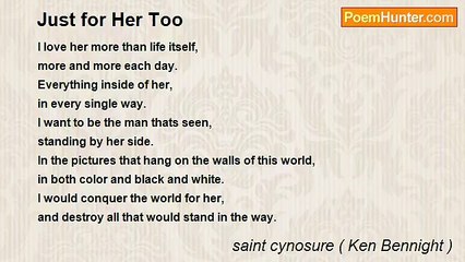 saint cynosure ( Ken Bennight ) - Just for Her Too