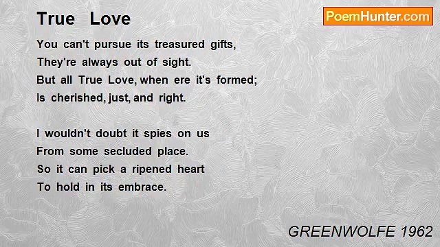 GREENWOLFE 1962 - True Love