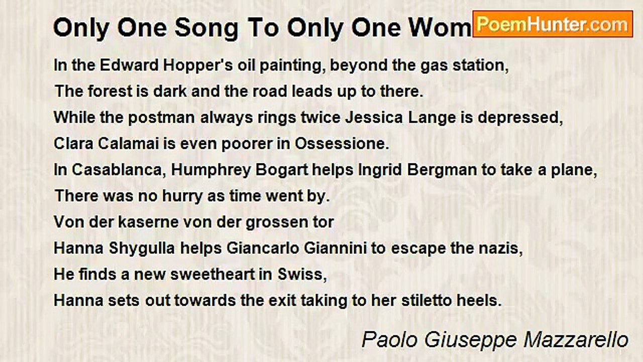 Paolo Giuseppe Mazzarello - Only One Song To On...