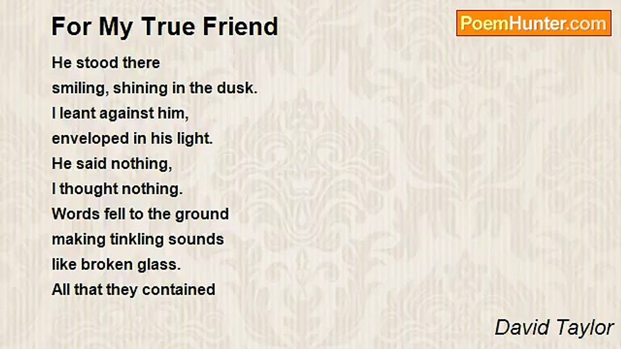 David Taylor - For My True Friend