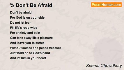 Seema Chowdhury - Don't Be Afraid