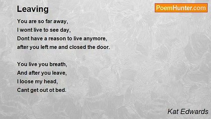 Kat Edwards - Leaving
