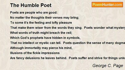 George C. Page - The Humble Poet