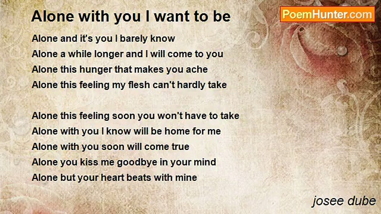 josee dube - Alone with you I want to be