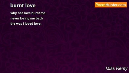 Miss Remy - burnt love