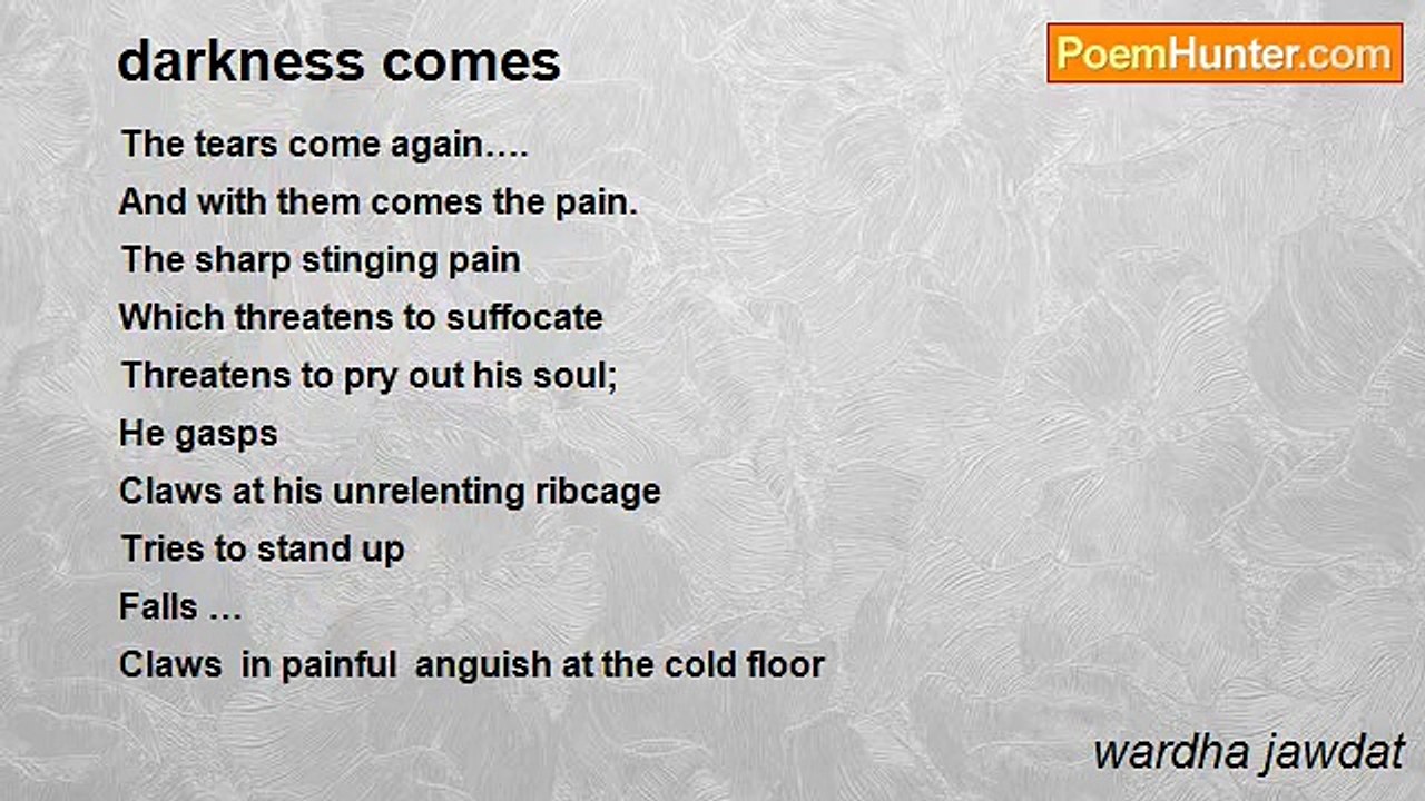 wardha jawdat - darkness comes