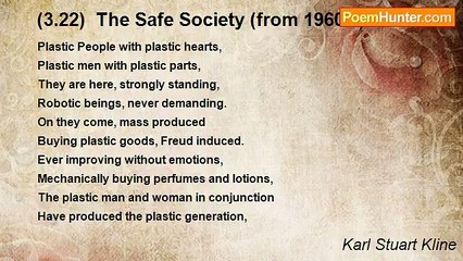 Karl Stuart Kline - (3.22)  The Safe Society (from 1960's)