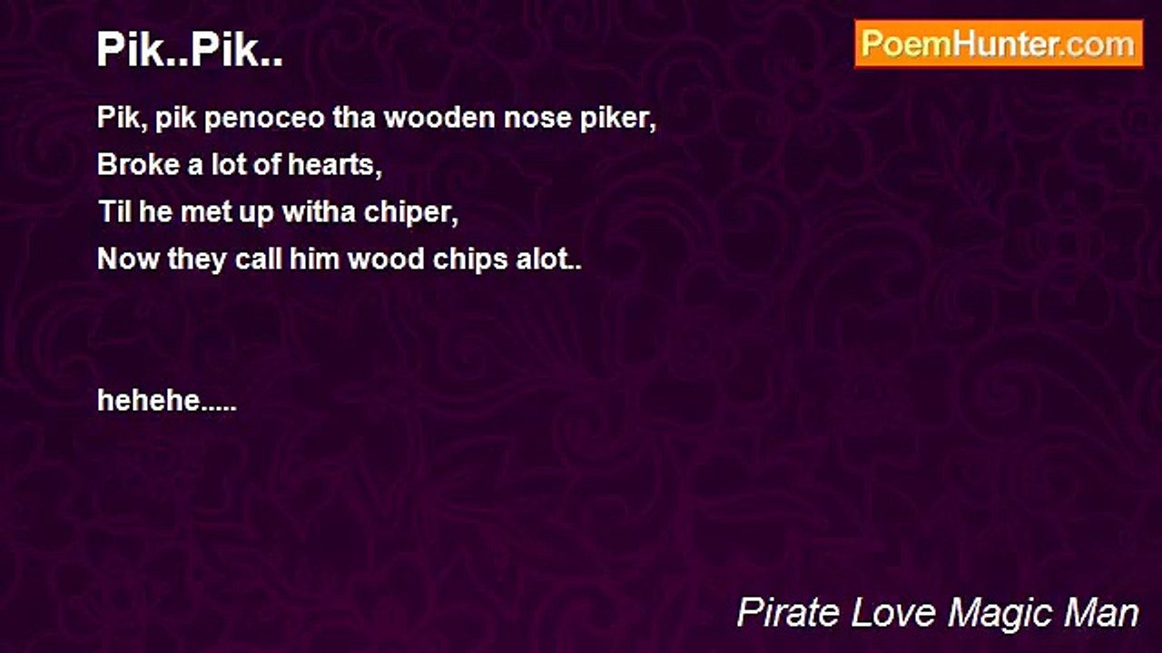 Pirate Love Magic Man - Pik..Pik..