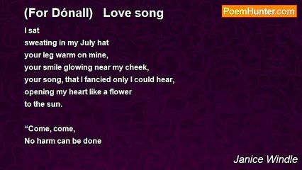 Janice Windle - (For Dónall)   Love song