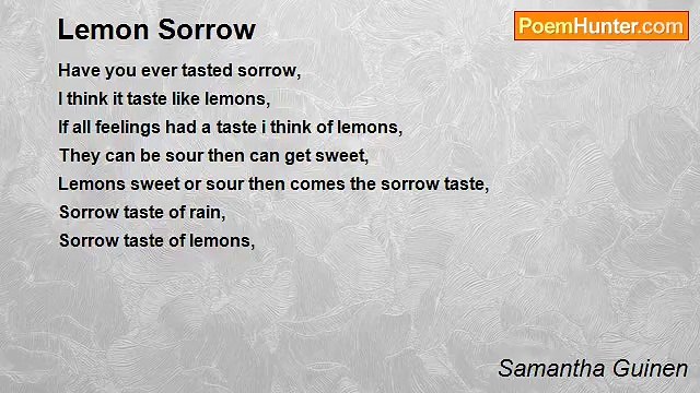Samantha Guinen - Lemon Sorrow