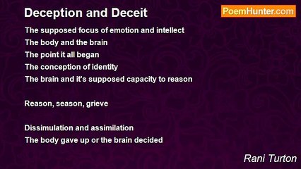 Rani Turton - Deception and Deceit