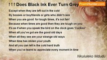 Nkululeko Mdudu - ! ! ! Does Black Ink Ever Turn Grey?