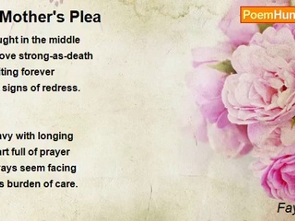 Fay Slimm - A Mother's Plea