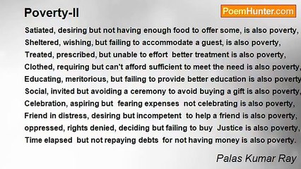 Palas Kumar Ray - Poverty-II