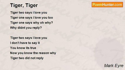 Mark Eyre - Tiger, Tiger