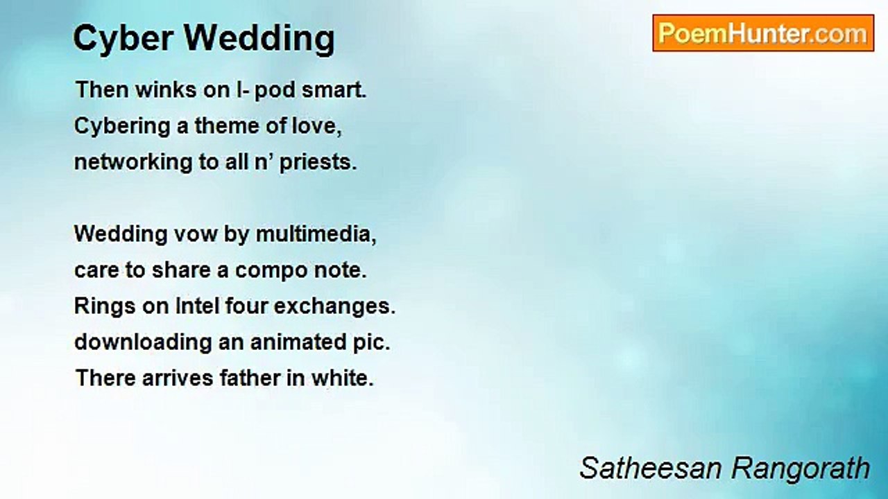 Satheesan Rangorath - Cyber Wedding