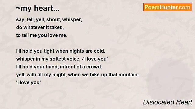 Dislocated Heart - ~my heart...
