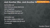 Gordon David - Just Another War, Just Another War, Just Another War.