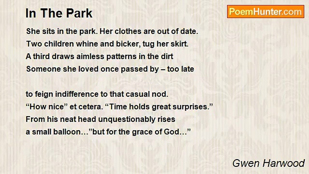Gwen Harwood - In The Park