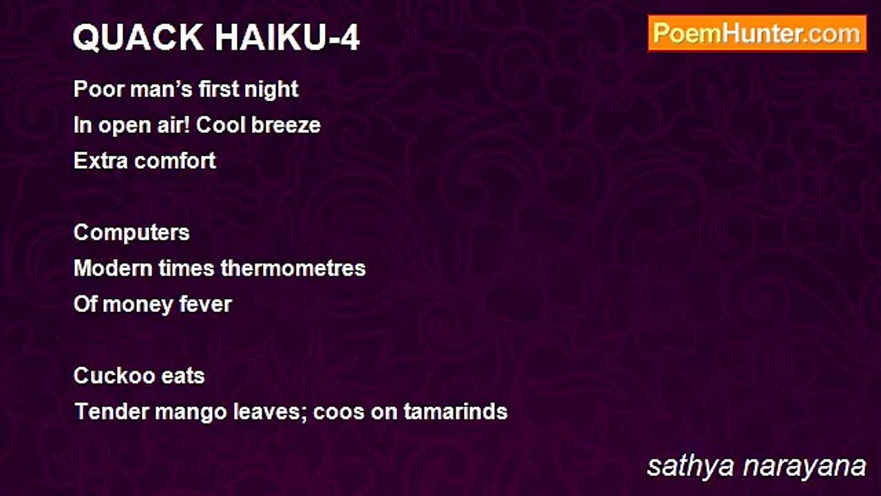 sathya narayana - QUACK HAIKU-4