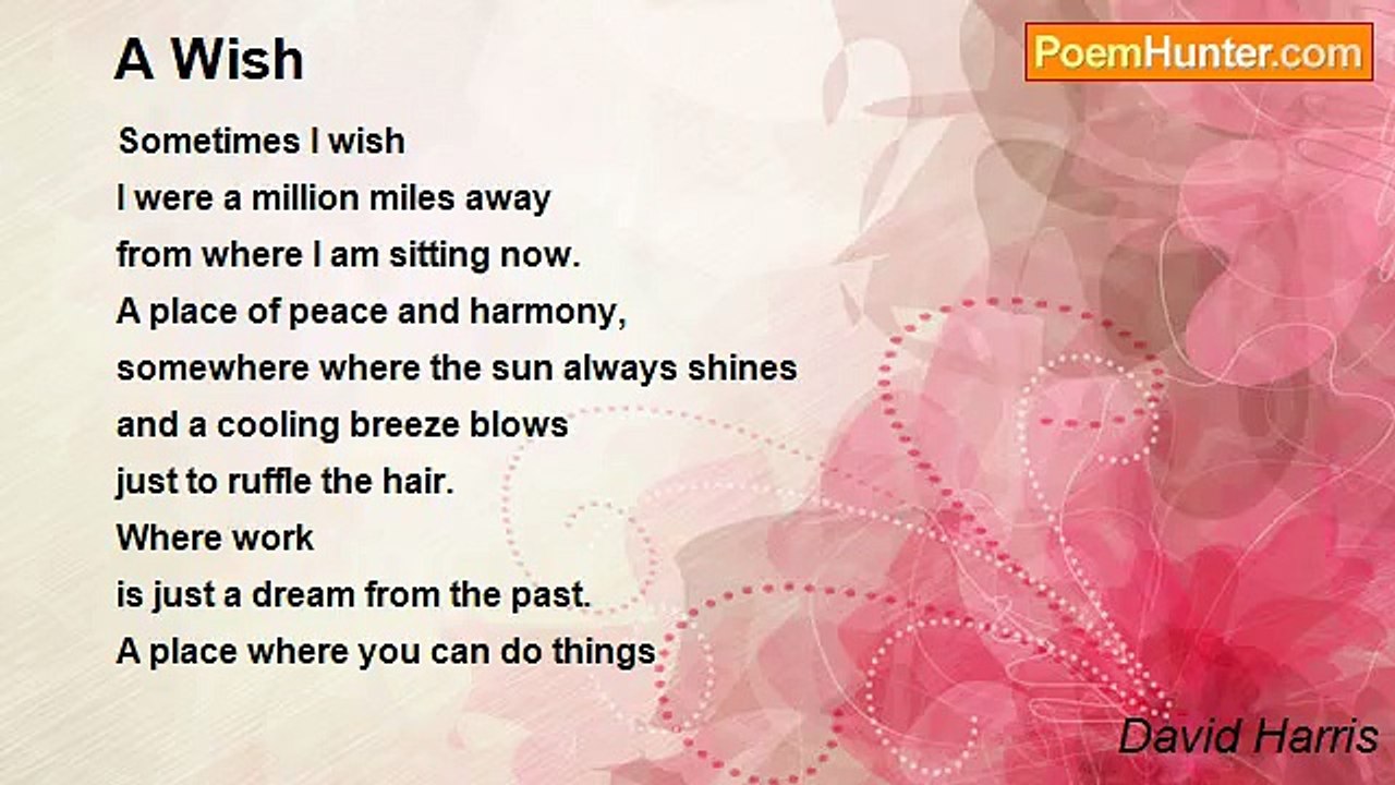David Harris - A Wish