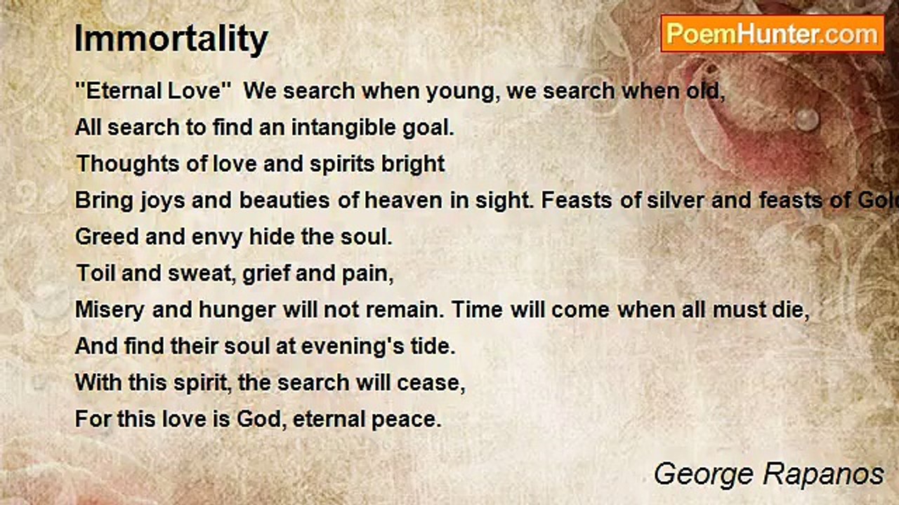 George Rapanos - Immortality