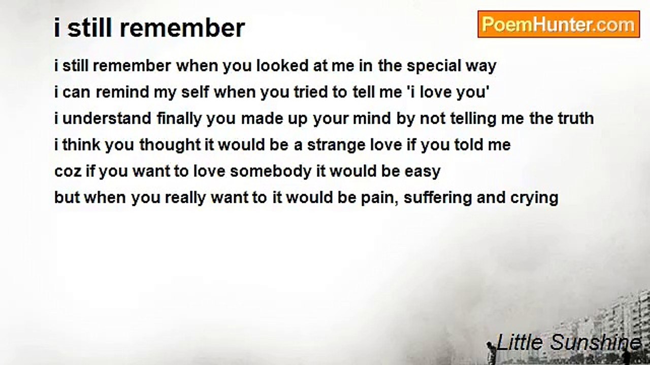Little Sunshine - i still remember