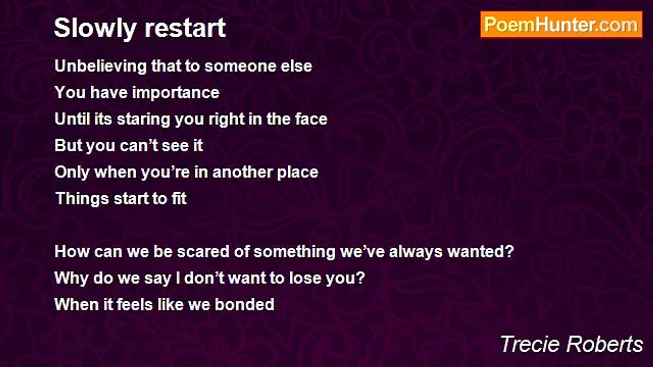 Trecie Roberts - Slowly restart