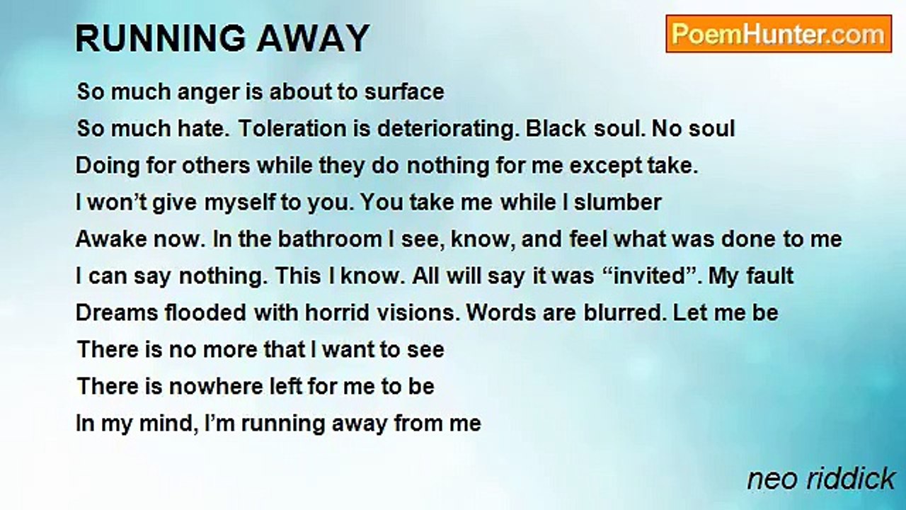 neo riddick - RUNNING AWAY