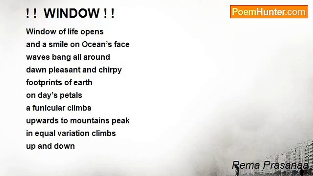 Rema Prasanaa - ! !  WINDOW ! !