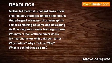 sathya narayana - DEADLOCK