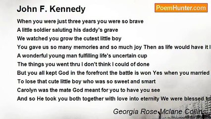 Georgia Rose Mclane Collins - John F. Kennedy