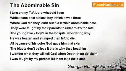 Georgia Rose Mclane Collins - The Abominable Sin