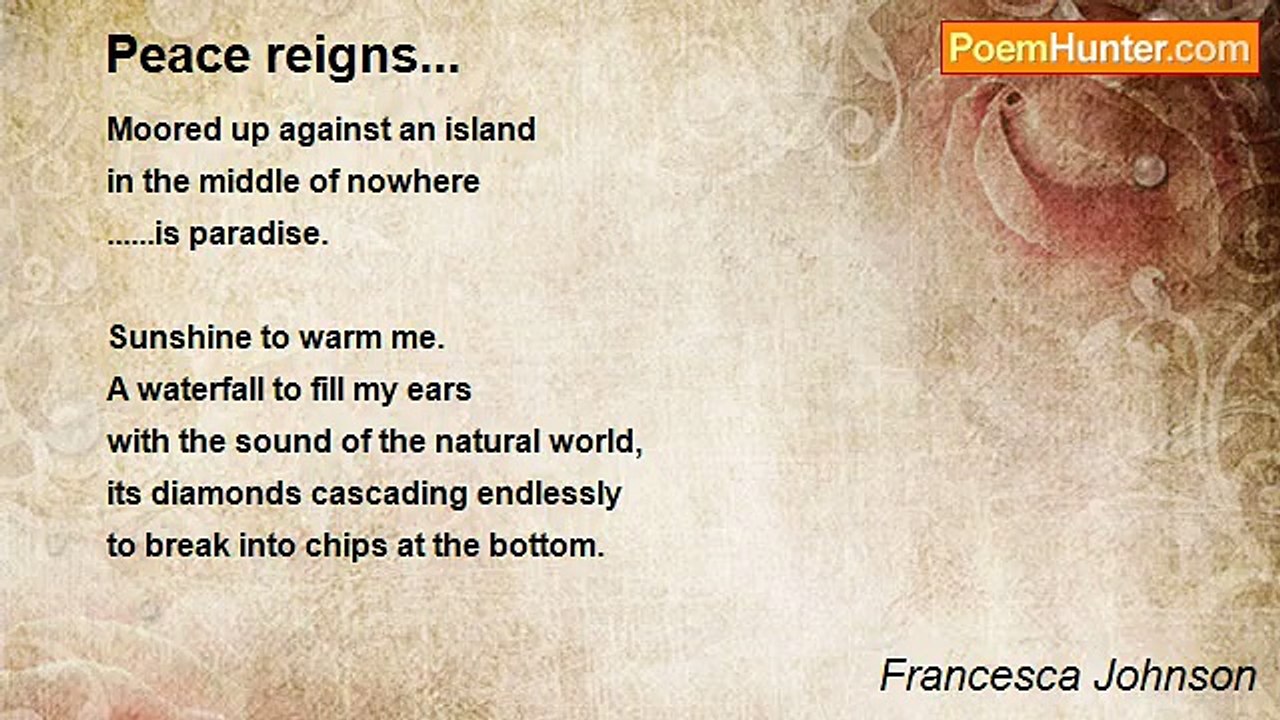Francesca Johnson - Peace reigns...