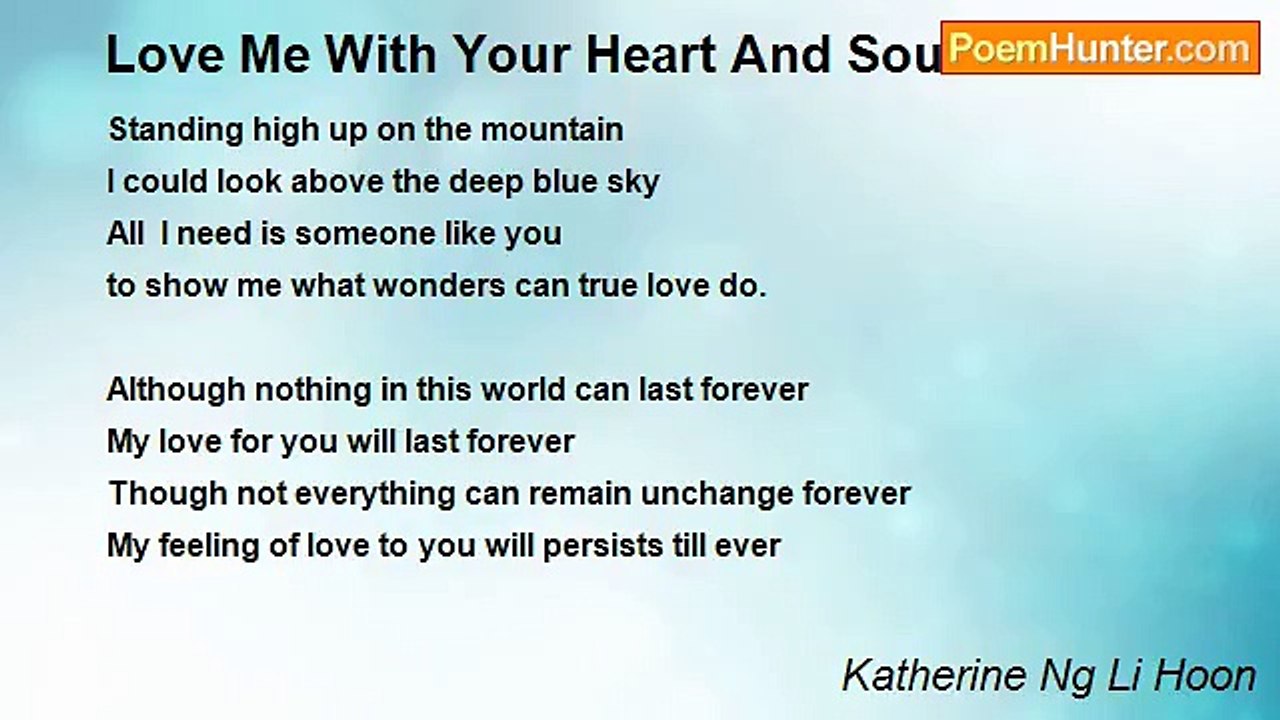 Katherine Ng Li Hoon - Love Me With Your Heart And Soul