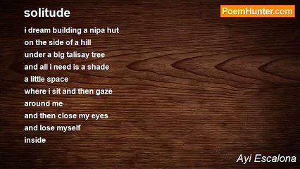 Ayi Escalona - solitude