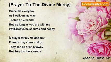 Marvin Brato Sr - (Prayer To The Divine Mercy)