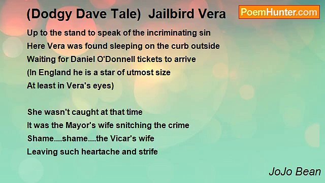 JoJo Bean - (Dodgy Dave Tale) Jailbird Vera