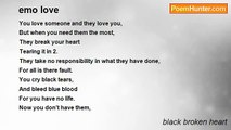 black broken heart - emo love