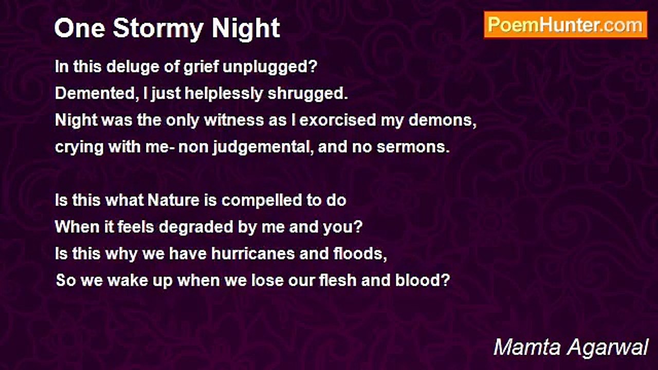 Mamta Agarwal - One Stormy Night