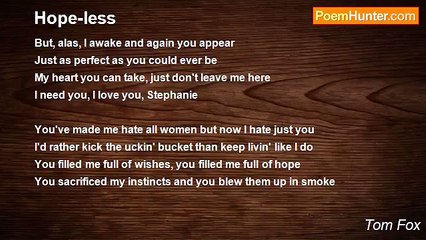 Tom Fox - Hope-less