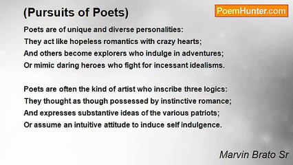 Marvin Brato Sr - (Pursuits of Poets)