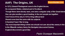 Paolo Giuseppe Mazzarello - AAF)  The Origins, UK