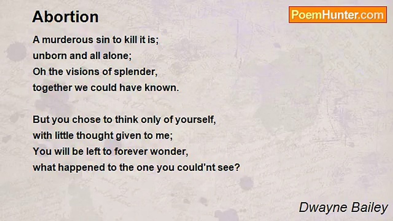 Dwayne Bailey - Abortion