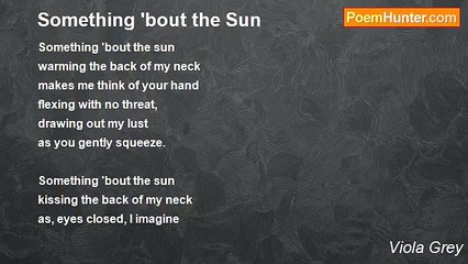 Viola Grey - Something 'bout the Sun